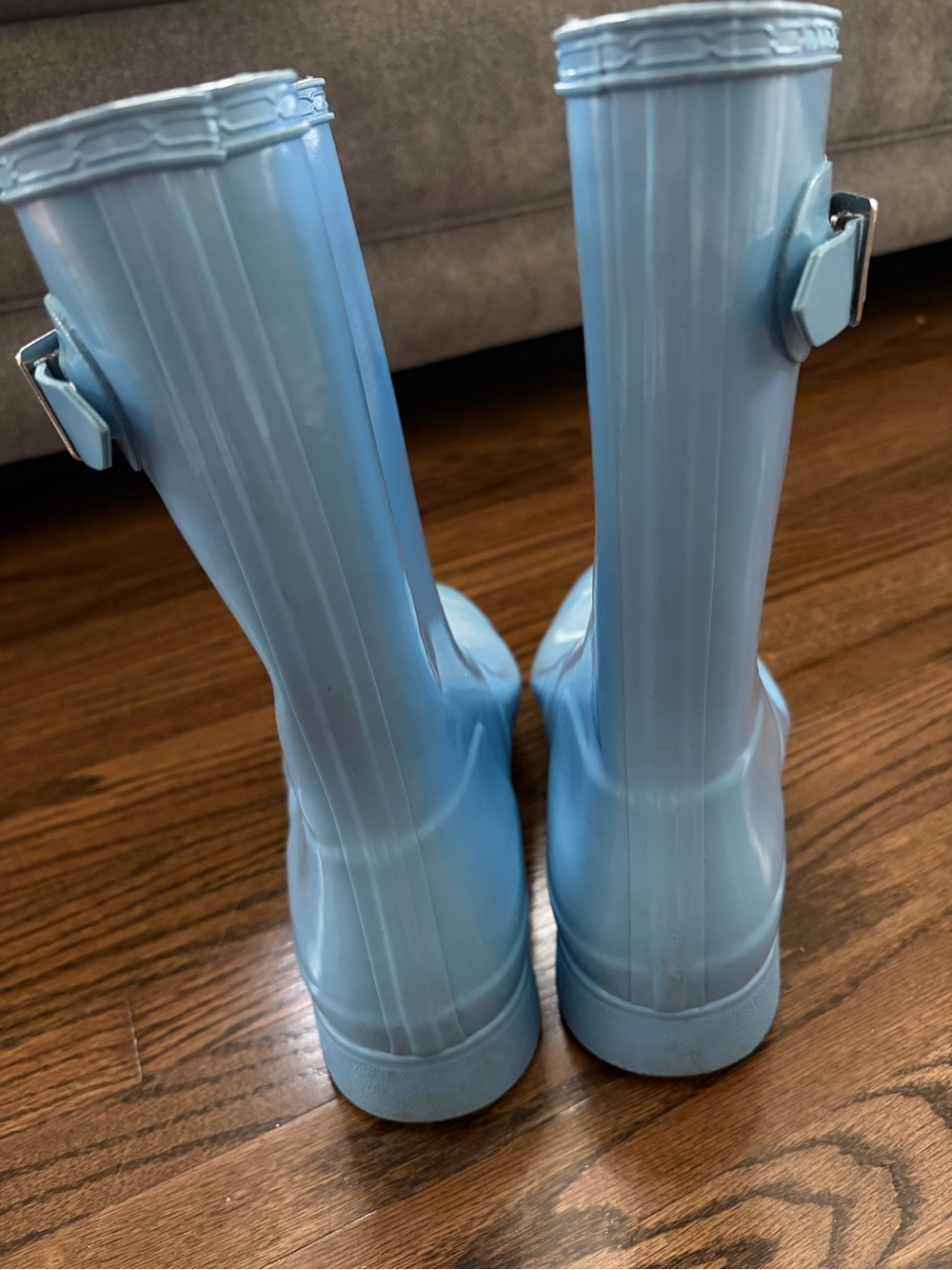 Hunter Bright Blue Classic Rain Boots - Picture 4 of 10